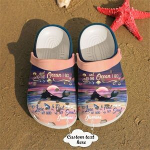 Mermaid Personalized To The Ocean I Go Sku 1580 Crocs Crocband Clog Comfortable For Mens Womens Classic Clog Water Shoes