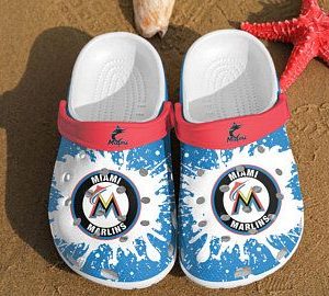 Miami Marlins Crocband Clog Clog Comfortable For Mens And Womens Classic Clog Water Shoes Miami Marlins Crocs