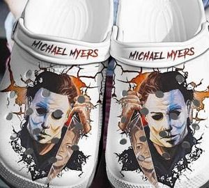 Michael Myers Face Crocs 3D Shoes Michael Myers Face Without The Mask Crocs 3D Print Crocs For Horror Film Lover Halloween Gift