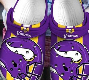 Minnesota Vikings Crocs Crocband Clog Clog For Mens And Womens Classic Clog Water Shoes Comfortable