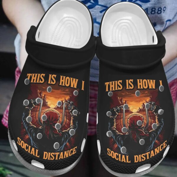 Motor Personalized Clog Custom Crocs Comfortablefashion Style Comfortable For Women Men Kid Print 3D This Is How I Social Distance