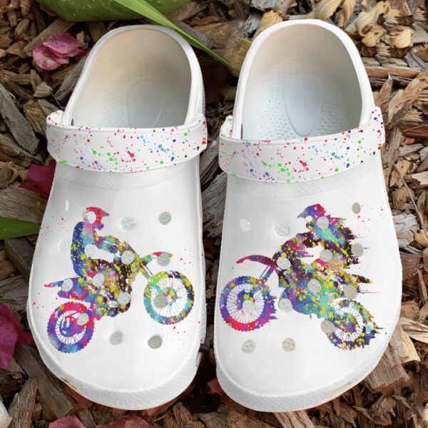 Motorcross Lover Sku 1586 Crocs Clog Clog Shoes