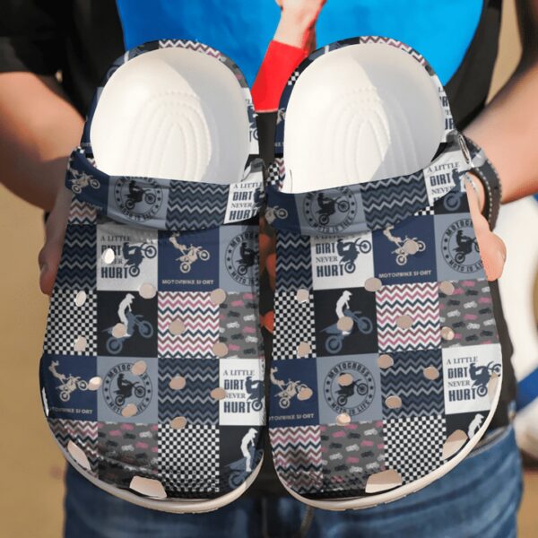 Motorcross Pattern Sku 1587 Crocs Clog Clog Shoes