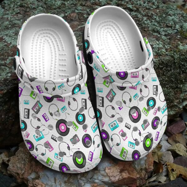 Music Personalized Clog Custom Crocs Comfortablefashion Style Comfortable For Women Men Kid Print 3D Music Lover