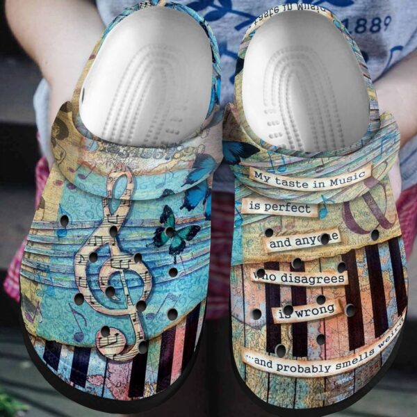 Music Personalized Clog Custom Crocs Comfortablefashion Style Comfortable For Women Men Kid Print 3D My Taste In Music