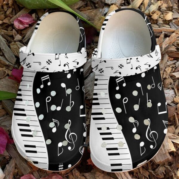 Music The Piano Sku 1592 Crocs Clog Clog Shoes