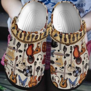 Musical Instrument Personalized Clog Custom Crocs Comfortablefashion Style Comfortable For Women Men Kid Print 3D