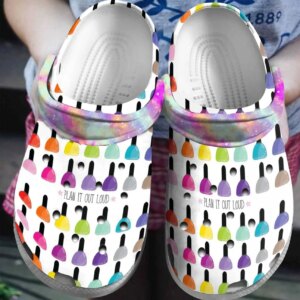 Nail Personalized Clog Custom Crocs Comfortablefashion Style Comfortable For Women Men Kid Print 3D Plan It Out Loud