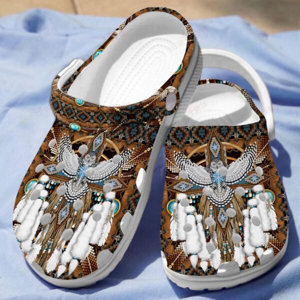 Native American Owl Crocs Clog Classic Clogs Shoes