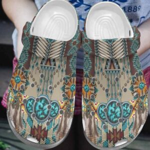 Native American Personalized Clog Custom Crocs Comfortablefashion Style Comfortable For Women Men Kid Print 3D