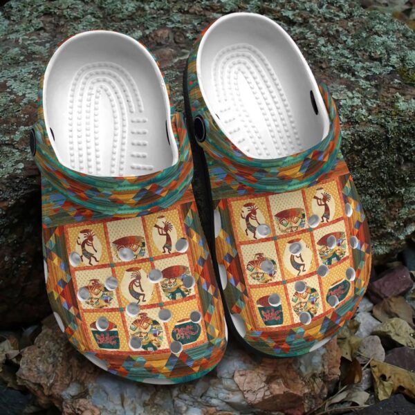 Native American Personalized Clog Custom Crocs Comfortablefashion Style Comfortable For Women Men Kid Print 3D Happy Life