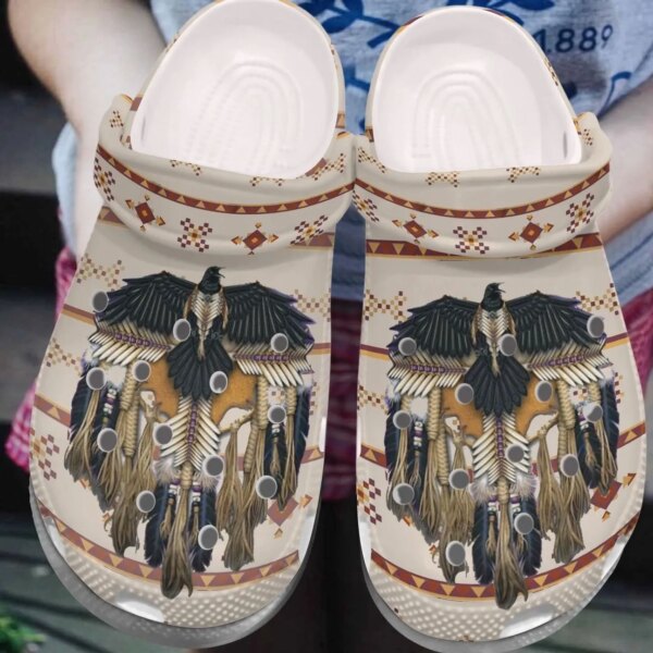 Native American Personalized Clog Custom Crocs Comfortablefashion Style Comfortable For Women Men Kid Print 3D Native Soul