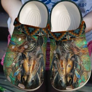 Native Personalize Clog Custom Crocs Fashionstyle Comfortable For Women Men Kid Print 3D Ancient Soul