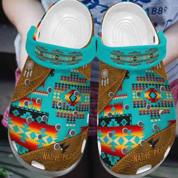 Native Personalize Clog Custom Crocs Fashionstyle Comfortable For Women Men Kid Print 3D Whitesole Native Pride