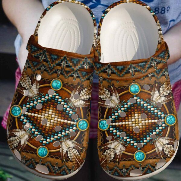 Native Personalized Clog Custom Crocs Comfortablefashion Style Comfortable For Women Men Kid Print 3D Highland Beauty