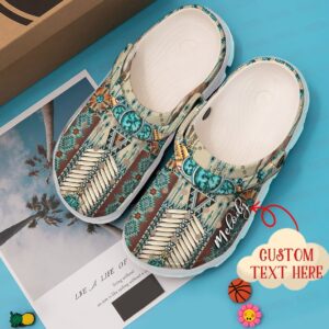 Native Personalized Clog Custom Crocs Comfortablefashion Style Comfortable For Women Men Kid Print 3D Proud