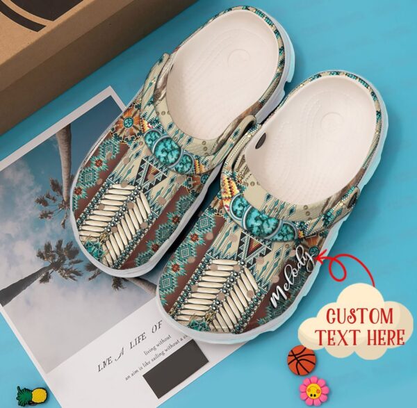 Native Personalized Clog Custom Crocs Comfortablefashion Style Comfortable For Women Men Kid Print 3D Proud