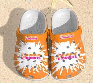 New Dunkin Donuts Crocs Clog Shoes Crocband Clog Comfortable For Mens And Womens