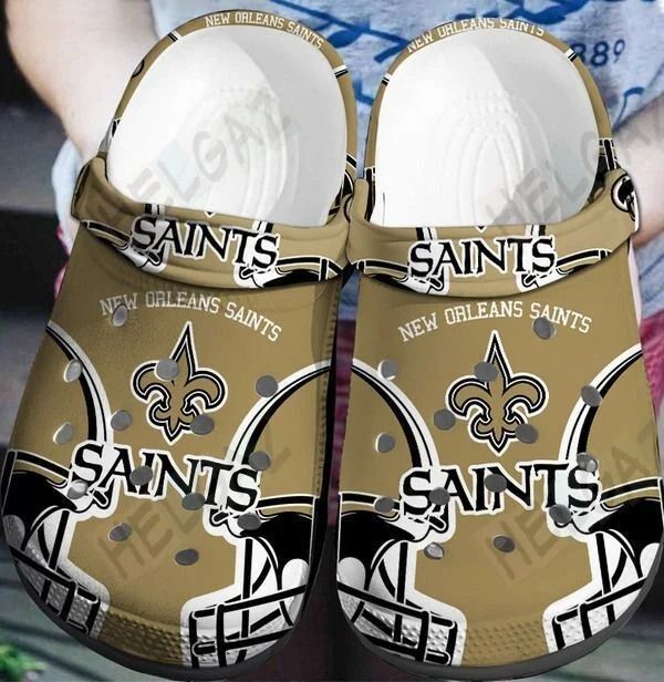 New Orleans Saints Crocs Crocband Clog Comfortable For Mens Womens Classic Clog Water Shoes Clog Saleoff 190920