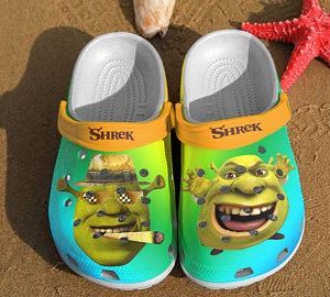 New Shrek Funny Crocs Clog Shoes Crocband Clog Comfortable For Mens And Womens