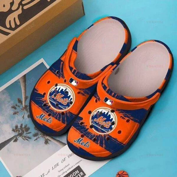 New York Mets Crocband Clog Comfortable Classic Clog Water Shoes Crocs Clog Shoes For Mens And Womens