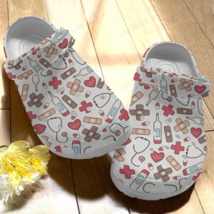 Nurse Crocs Clog Classic Clog Lovely White Shoes