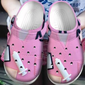 Nurse Crocs Clog Classic Clog Pink Uniform Shoes