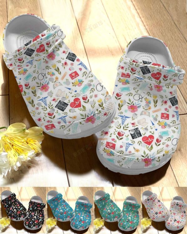 Nurse Dog Crocs Clog Classic Clog Love To Care 5 Colors Shoes