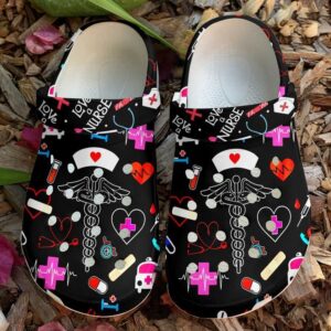 Nurse Enjoy Life V2 Sku 1663 Crocs Clog Clog Shoes