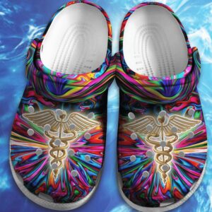 Nurse Hippie Trippy Psychedelic Crocs Clog Shoes Crocs Clog Crocbland Clog Birthday Gift For Man Woman Friend