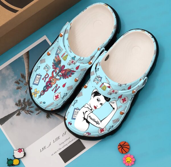 Nurse Life Personalized Clog Custom Crocs Comfortablefashion Style Comfortable For Women Men Kid Print 3D