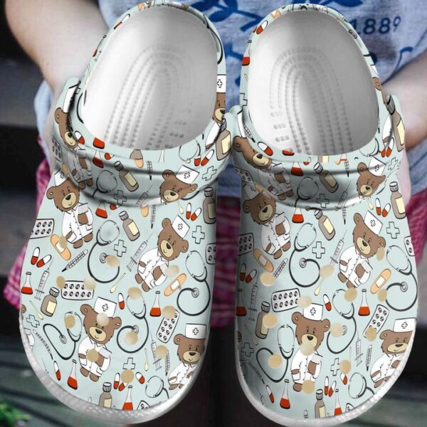 Nurse Nursing Life Sku 1691 Crocs Crocband Clog Comfortable For Mens Womens Classic Clog Water Shoes