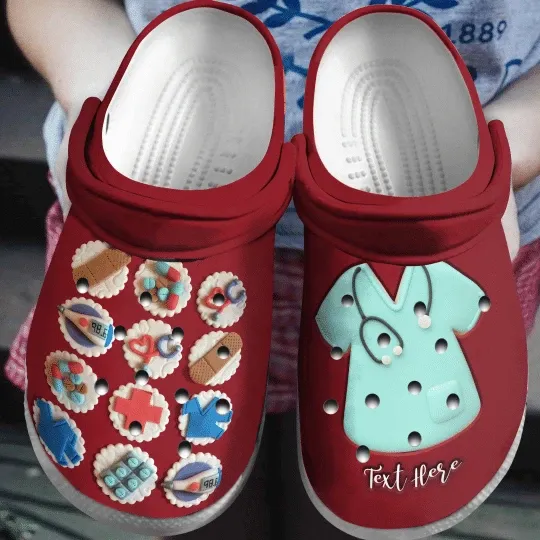 Nurse Personalize Clog Custom Crocs Clog On Sandal Fashion Style Comfortable For Women Men Kid