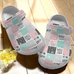 Nurse Personalize Clog Custom Crocs Fashionstyle Comfortable For Women Men Kid Print 3D Let The Nurse Sleep