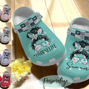 Nurse Personalize Clog Custom Crocs Fashionstyle Comfortable For Women Men Kid Print 3D Nurse Life Personalized