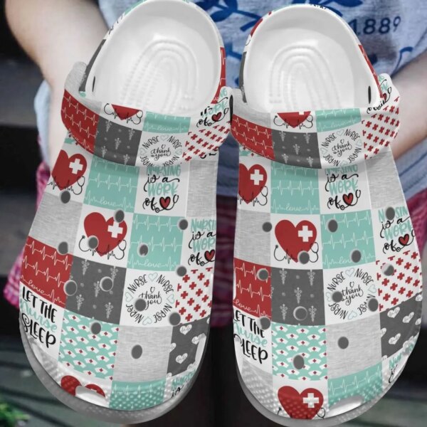 Nurse Personalize Clog Custom Crocs Fashionstyle Comfortable For Women Men Kid Print 3D Work Of Heart