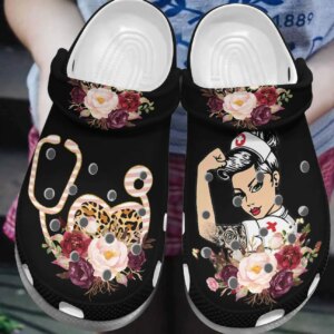 Nurse Personalized Clog Custom Crocs Comfortablefashion Style Comfortable For Women Men Kid Print 3D Beauty Nurse