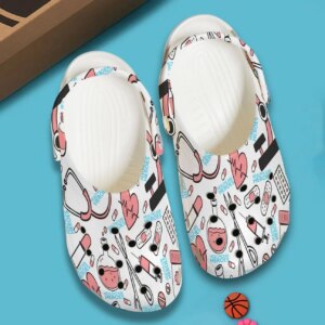 Nurse Personalized Clog Custom Crocs Comfortablefashion Style Comfortable For Women Men Kid Print 3D Healthcare Heroes