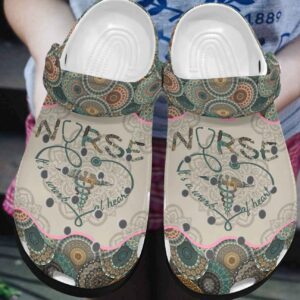 Nurse Personalized Clog Custom Crocs Comfortablefashion Style Comfortable For Women Men Kid Print 3D Heart