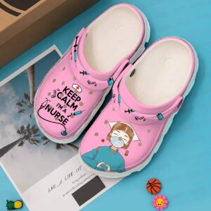 Nurse Personalized Clog Custom Crocs Comfortablefashion Style Comfortable For Women Men Kid Print 3D Keep Calm