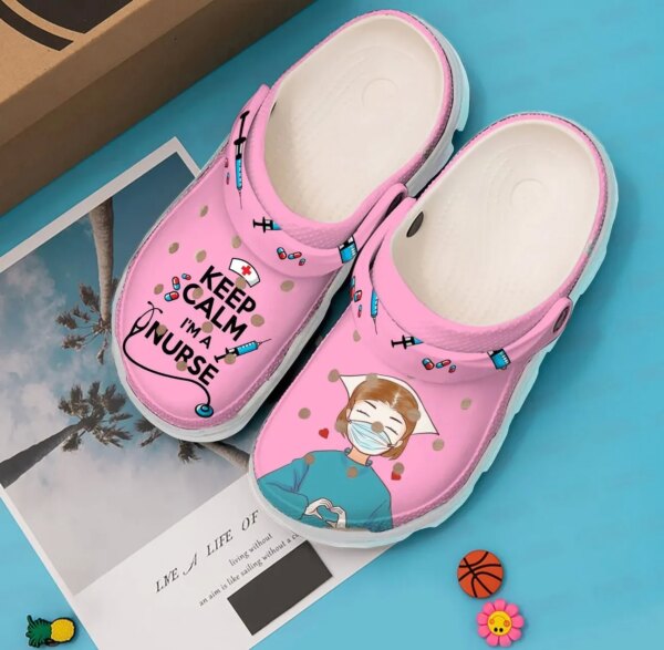 Nurse Personalized Clog Custom Crocs Comfortablefashion Style Comfortable For Women Men Kid Print 3D Keep Calm