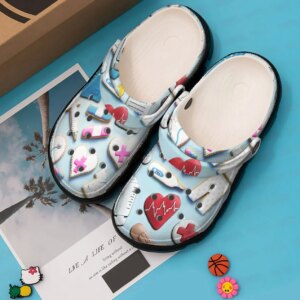 Nurse Personalized Clog Custom Crocs Comfortablefashion Style Comfortable For Women Men Kid Print 3D Nurse Cookies