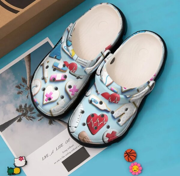 Nurse Personalized Clog Custom Crocs Comfortablefashion Style Comfortable For Women Men Kid Print 3D Nurse Cookies