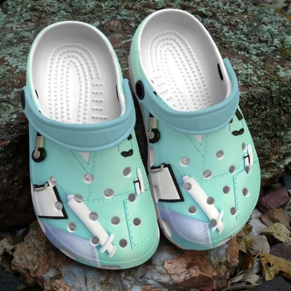 Nurse Personalized Clog Custom Crocs Comfortablefashion Style Comfortable For Women Men Kid Print 3D Nurse Uniform