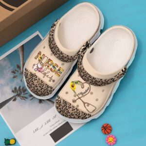 Nurse Personalized Life Leopard Sku 1697 Crocs Clog Clog Shoes