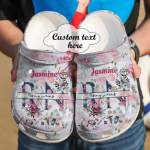 Nurse Personalized Rn In My Veins Sku 1704 Crocs Crocband Clog Comfortable For Mens Womens Classic Clog Water Shoes