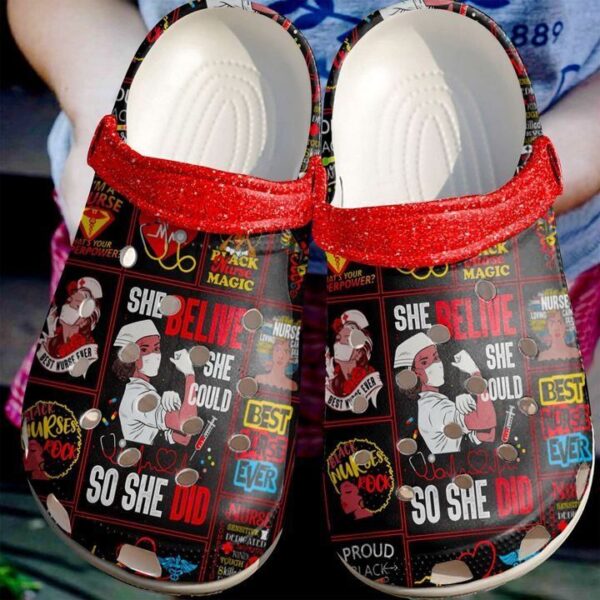 Nurse Superpower Sku 1688 Crocs Clog Clog Shoes