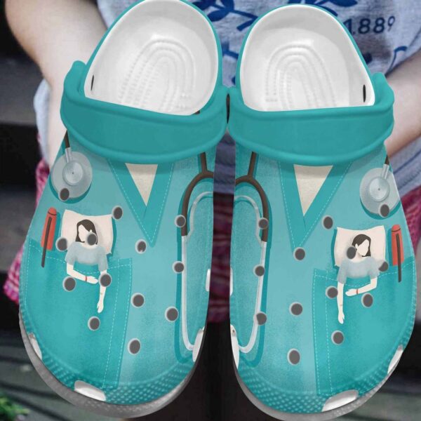 Nurse When Nurse Tired Personalize Clog Custom Crocs Clog Number On Sandal Fashion Style Comfortable For Women Men Kid
