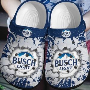 Officially Trending Busch Light Crocs Crocband Clog Comfortable For Mens Womens Classic Clog Water Shoes