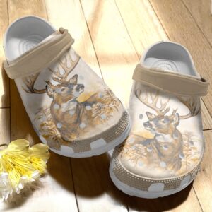 Oil Paiting Deer Crocs Clog Shoes Shoes Crocbland Clog Birthday Gifts For Man Woman